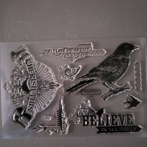 Close to My Heart Acrylic Stamp Set C1574 Believe in Yourself: Everyday Life - Picture 3 of 3